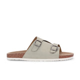 Men's casual sandals with slip-on style and buckle strap