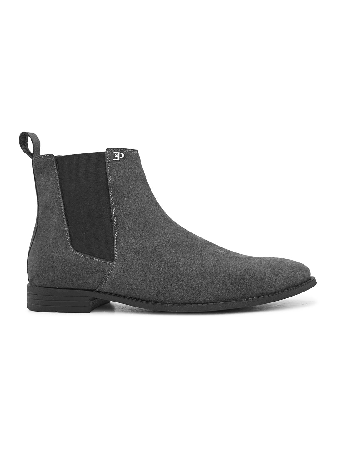 A image of elpaso grey Boot with white background