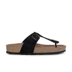 Black Men's casual slip-on closure sandal