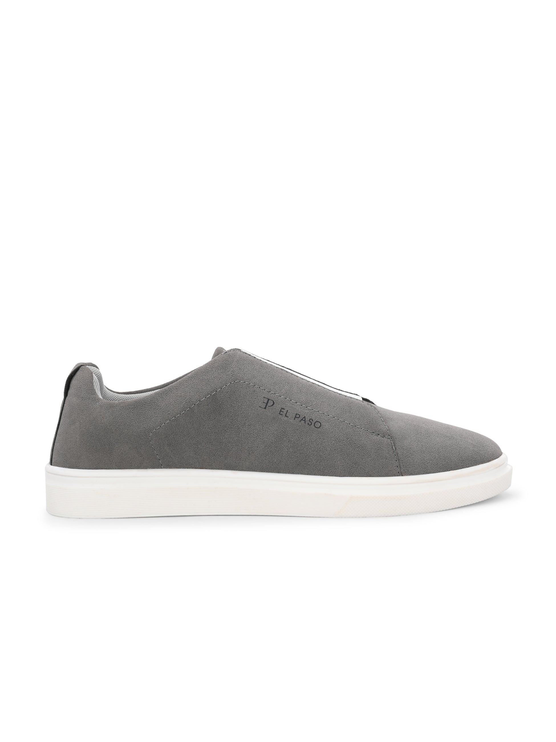 Grey colour Men's casual slip-on sneakers