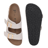 Women's casual flat heel buckle strap sandal