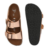 Women's casual flat heel buckle strap sandal