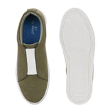 Olive colour Men's casual slip-on sneakers