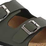 Women's casual flat heel buckle strap sandal