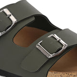 Women's casual flat heel buckle strap sandal