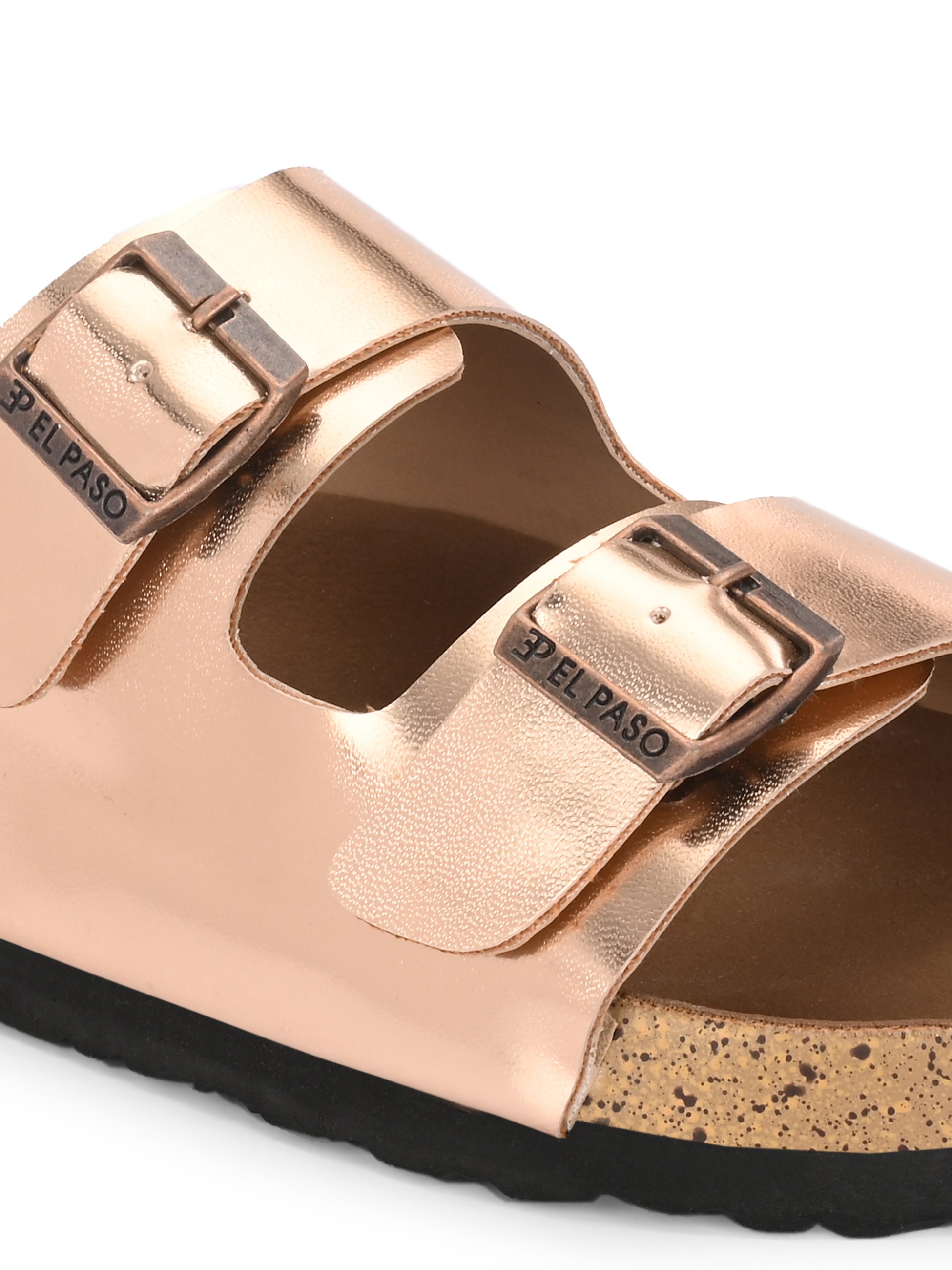 Women's casual flat heel buckle strap sandal