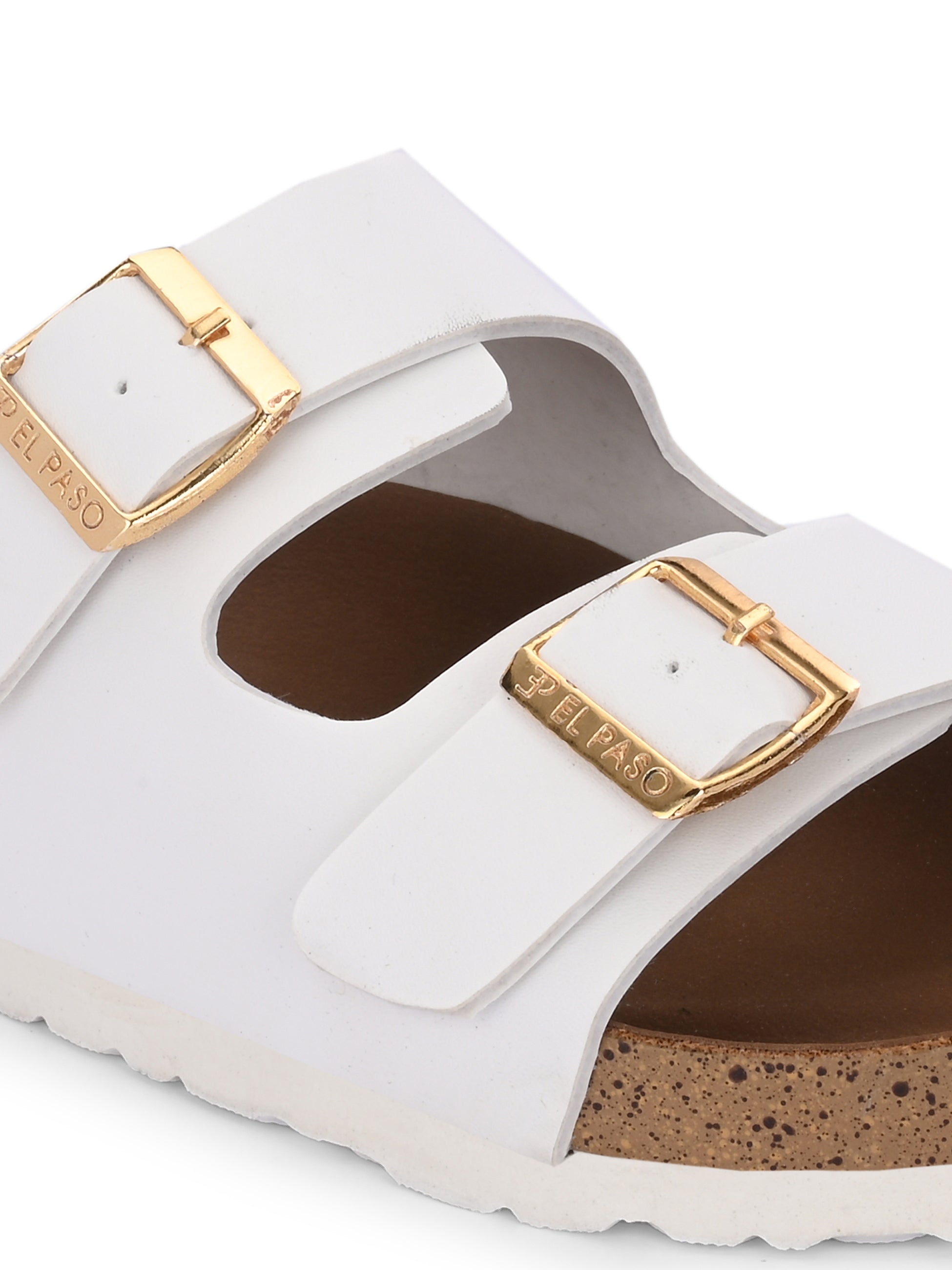 Women's casual flat heel buckle strap sandal