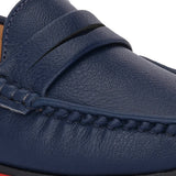 Navy Blue Slip-On Women Loafers