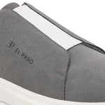 Grey colour Men's casual slip-on sneakers