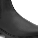 Matte Black Block Heel Boots