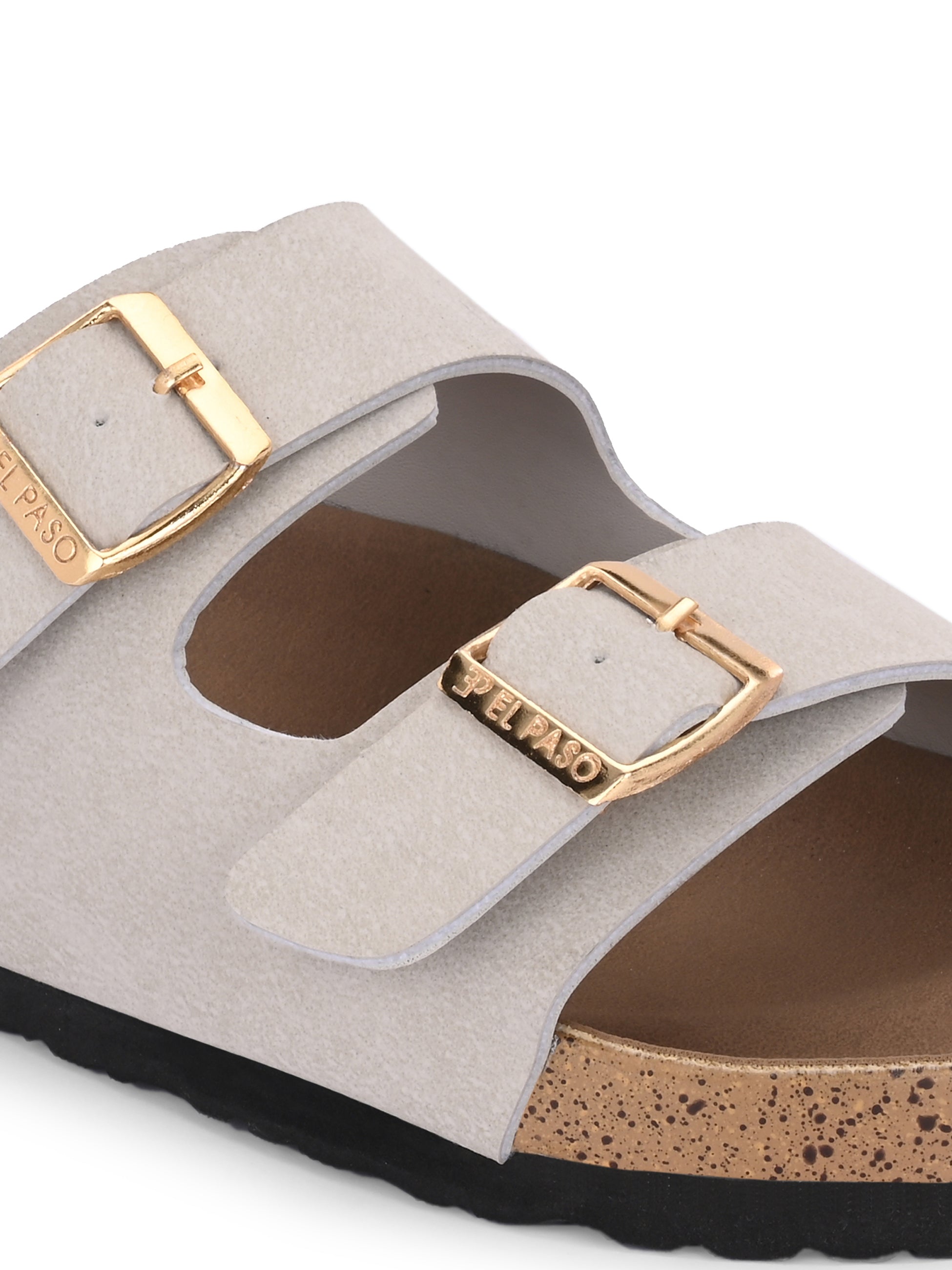 Women's casual flat heel buckle strap sandal