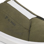 Olive colour Men's casual slip-on sneakers