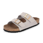 Women's casual flat heel buckle strap sandal