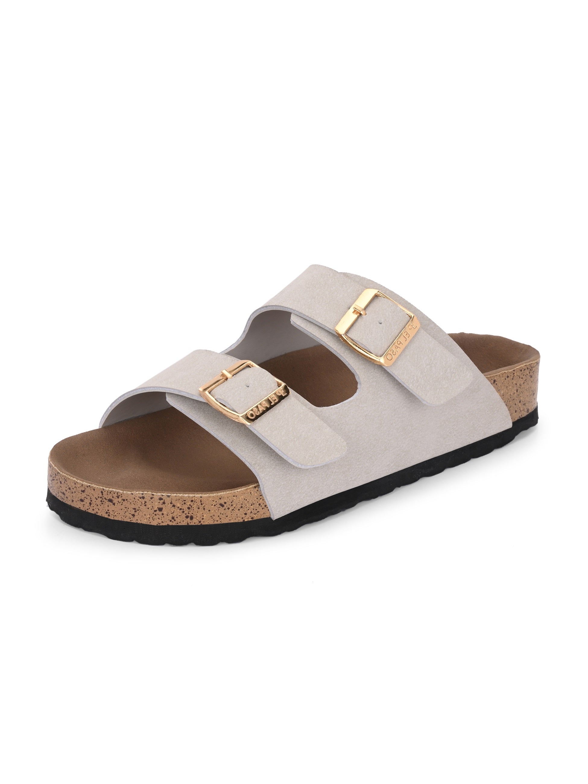 Women's casual flat heel buckle strap sandal