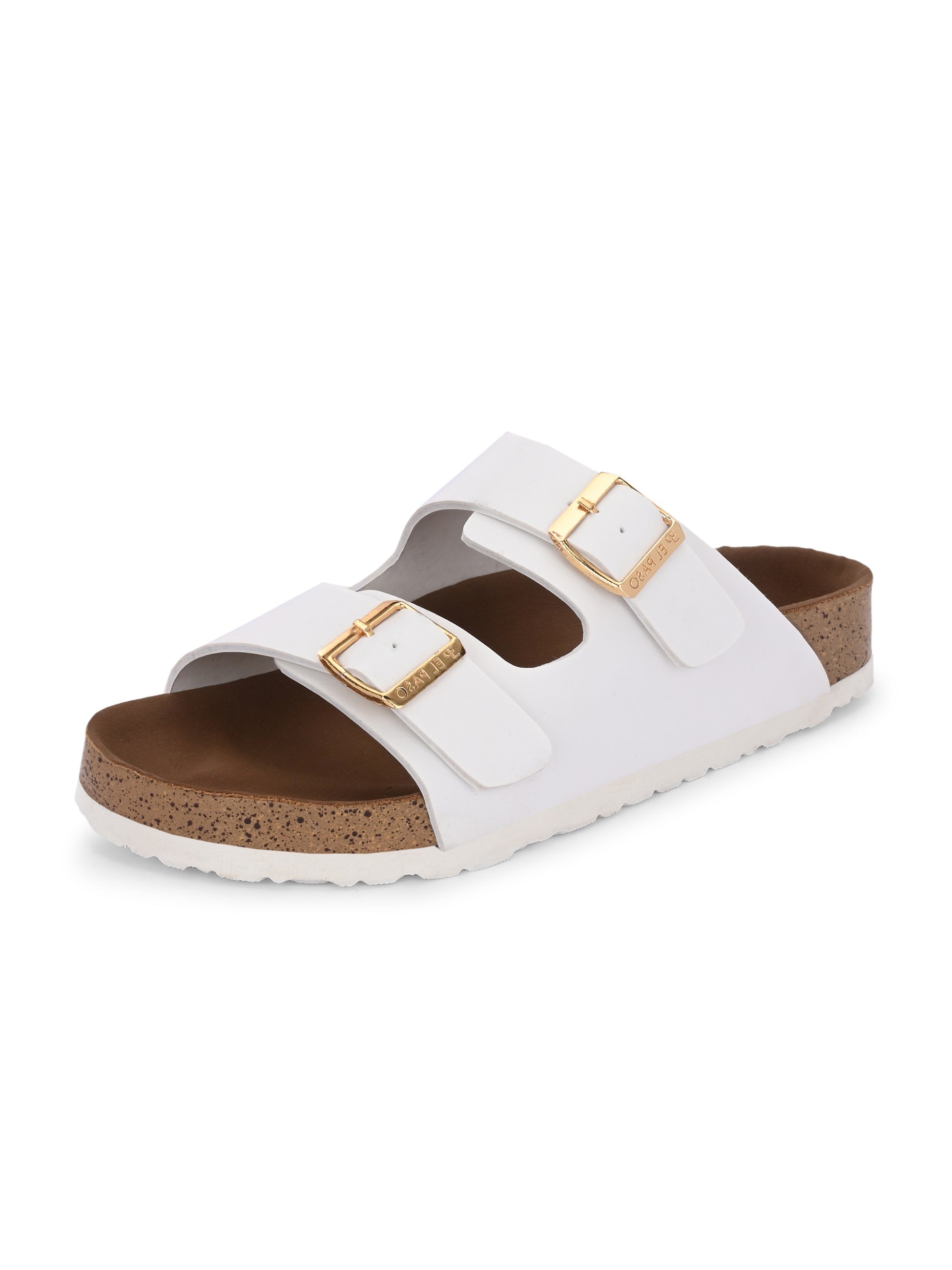 Women's casual flat heel buckle strap sandal