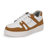 EL PASO Faux Leather Casual Shoes Lace Up Sneakers For Women