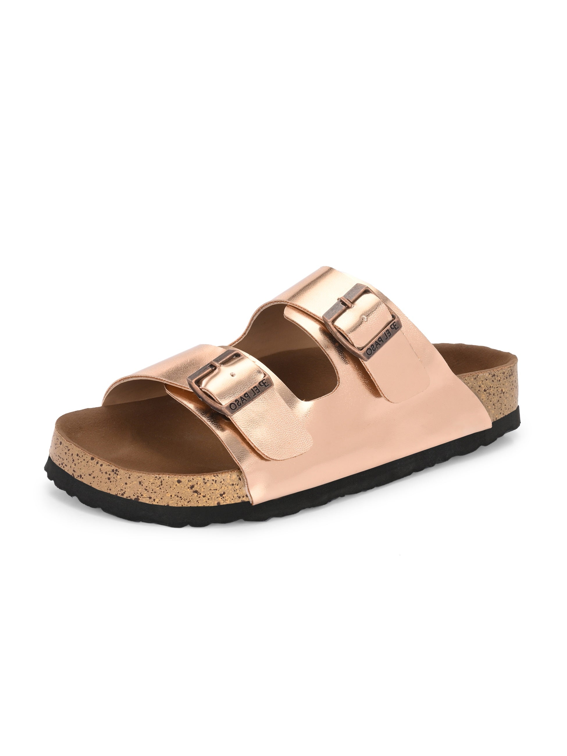 Women's casual flat heel buckle strap sandal