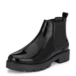 Matte Black Block Heel Boots