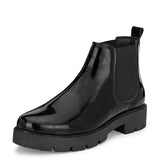 Matte Black Block Heel Boots