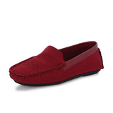 Stylish maroon woven loafer with textured design