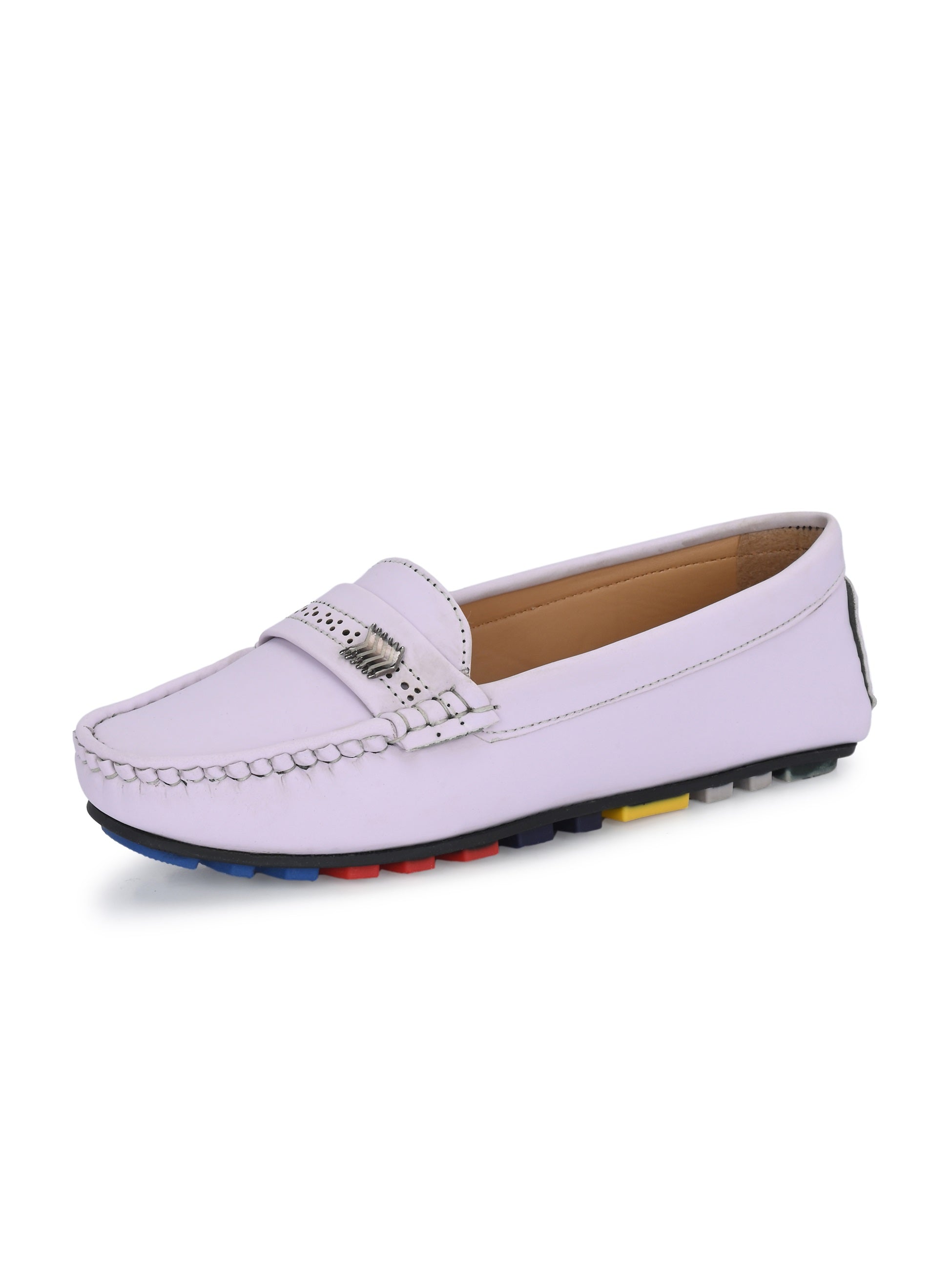 Lavender Slip-On Women Loafers 