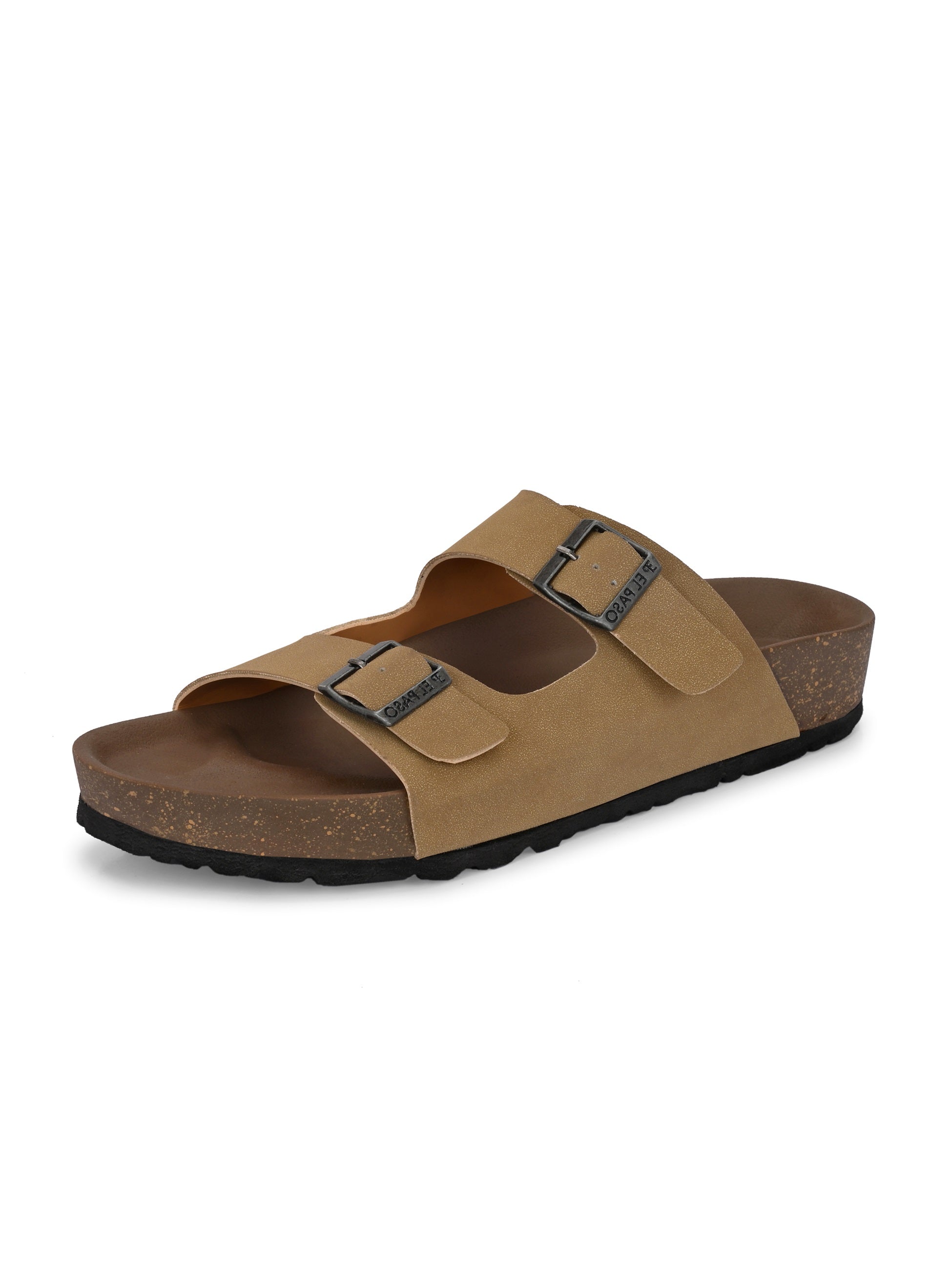 Men's casual flat heel buckle strap sandal