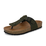 Olive Men's casual slip-on closure sandal