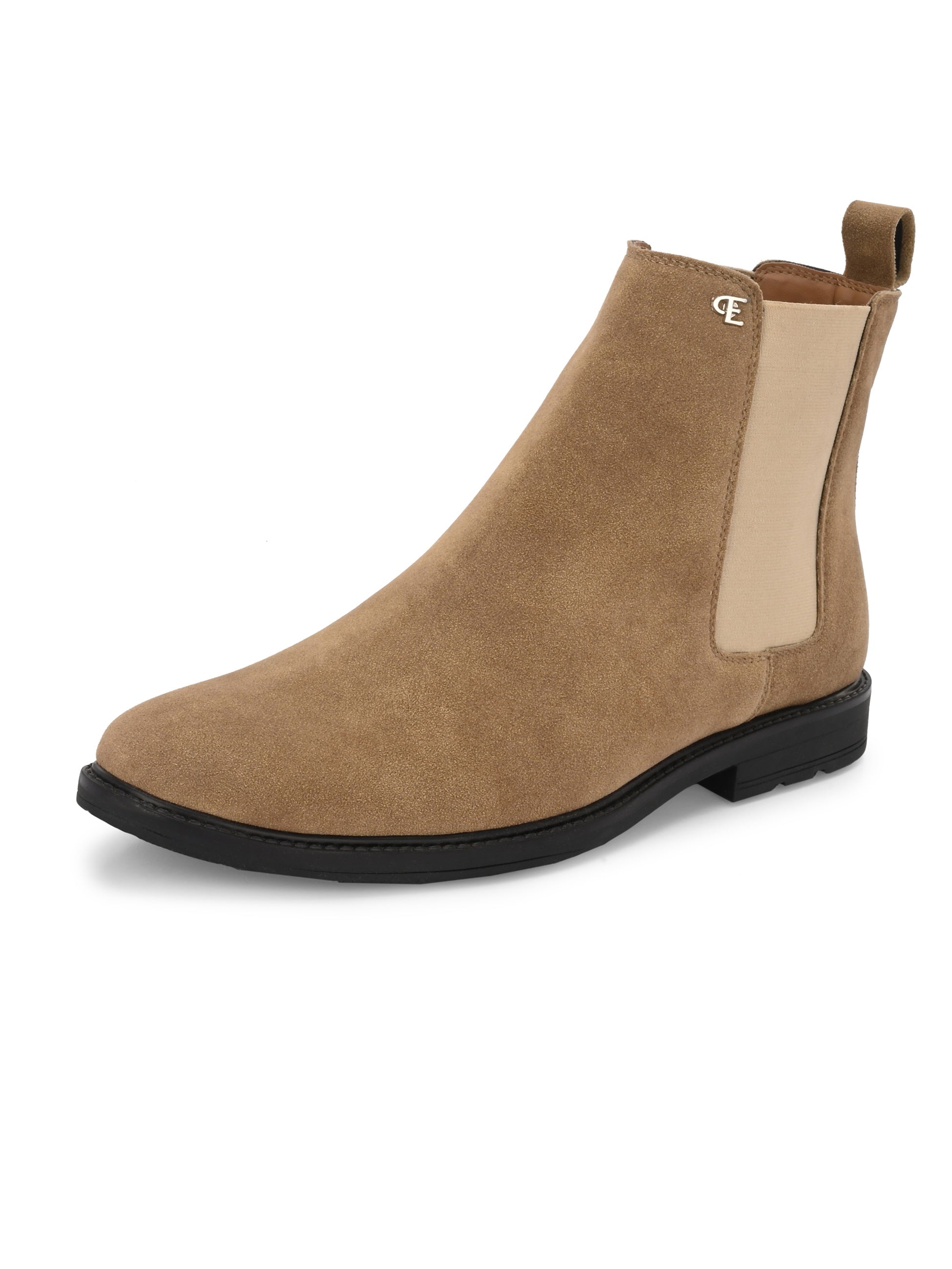 A image of Dark Beige Sovereign Boot with white background