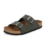 Women's casual flat heel buckle strap sandal