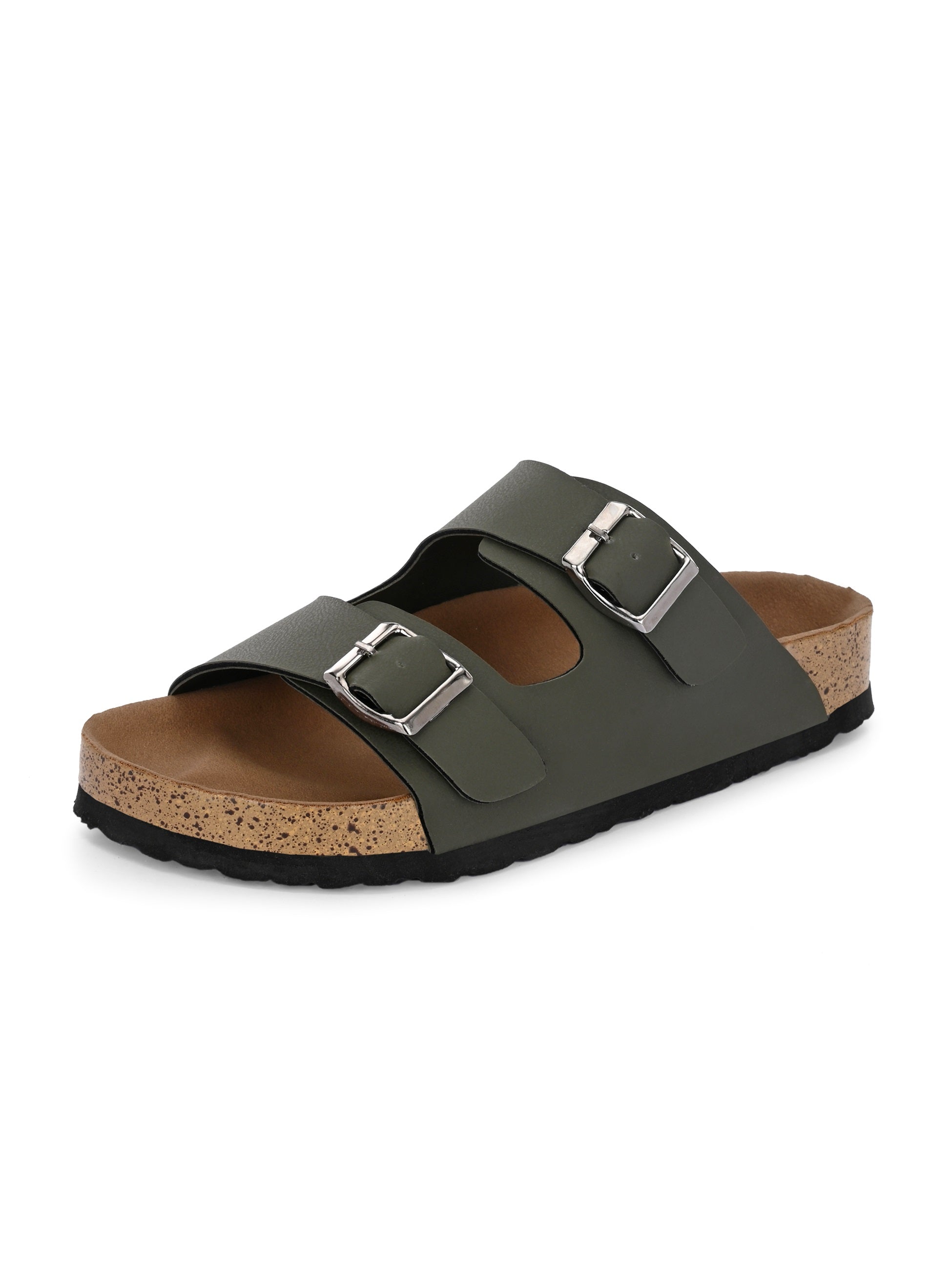 Women's casual flat heel buckle strap sandal