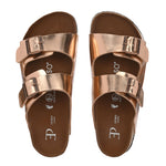 Women's casual flat heel buckle strap sandal