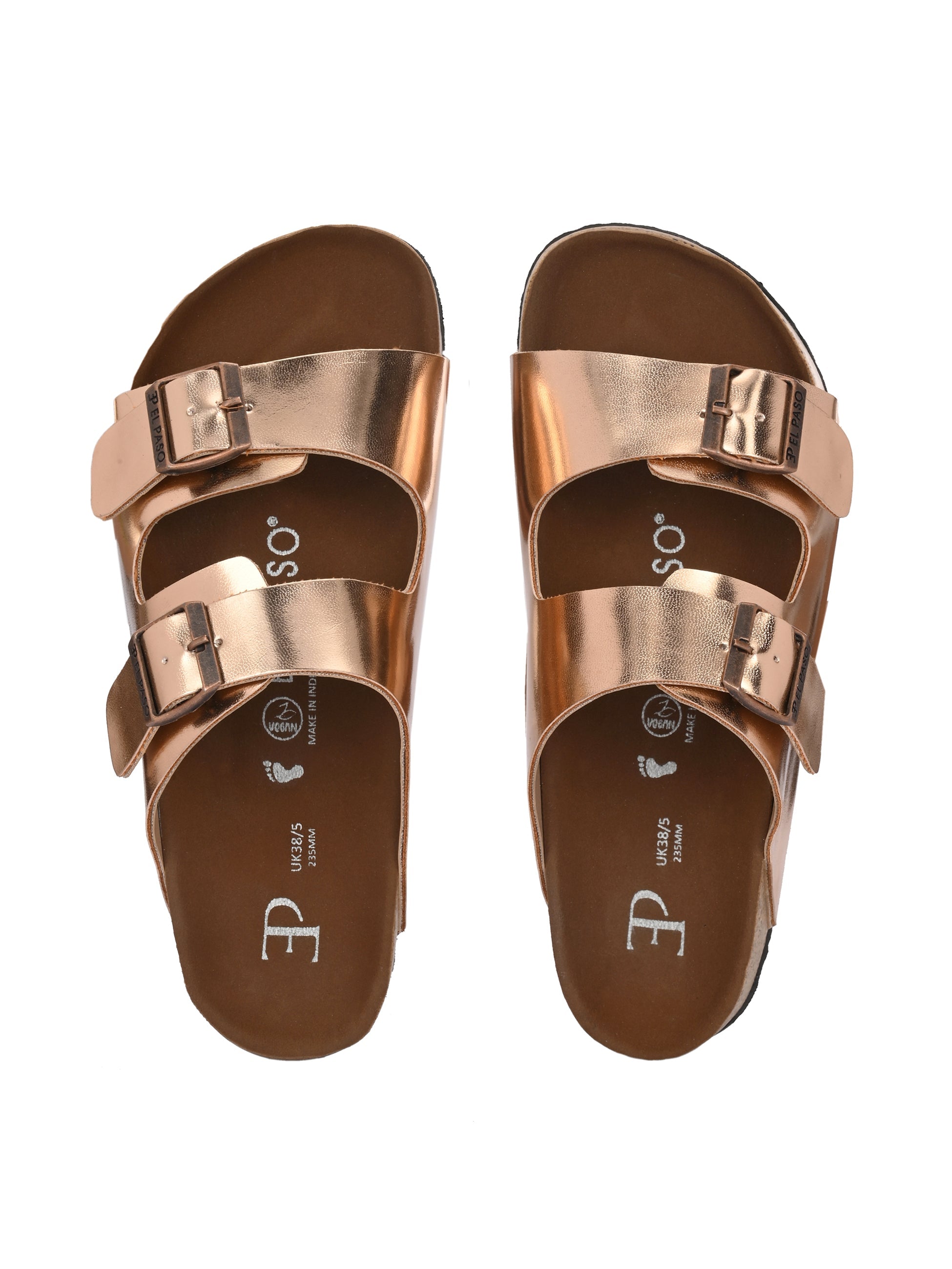 Women's casual flat heel buckle strap sandal