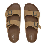 Men's casual flat heel buckle strap sandal