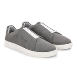 Grey colour Men's casual slip-on sneakers