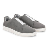 Grey colour Men's casual slip-on sneakers