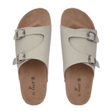 Men's casual sandals with slip-on style and buckle strap