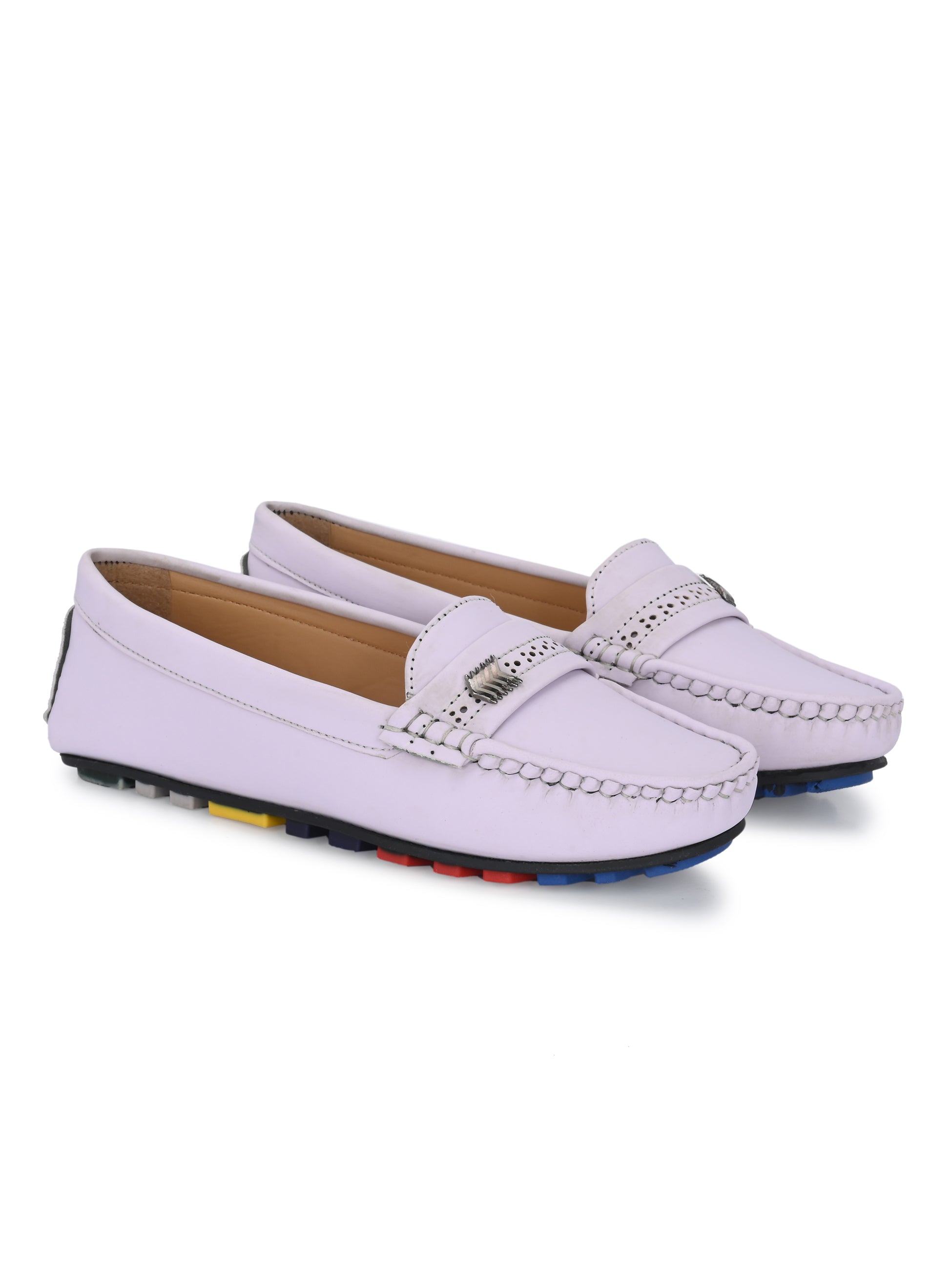 Lavender Slip-On Women Loafers 