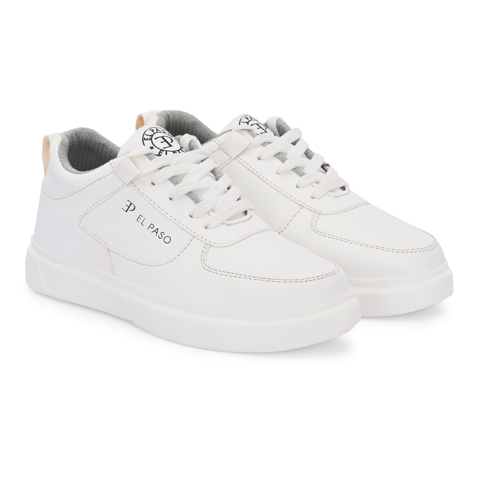 Lace-Up Platform Heel Sneakers 