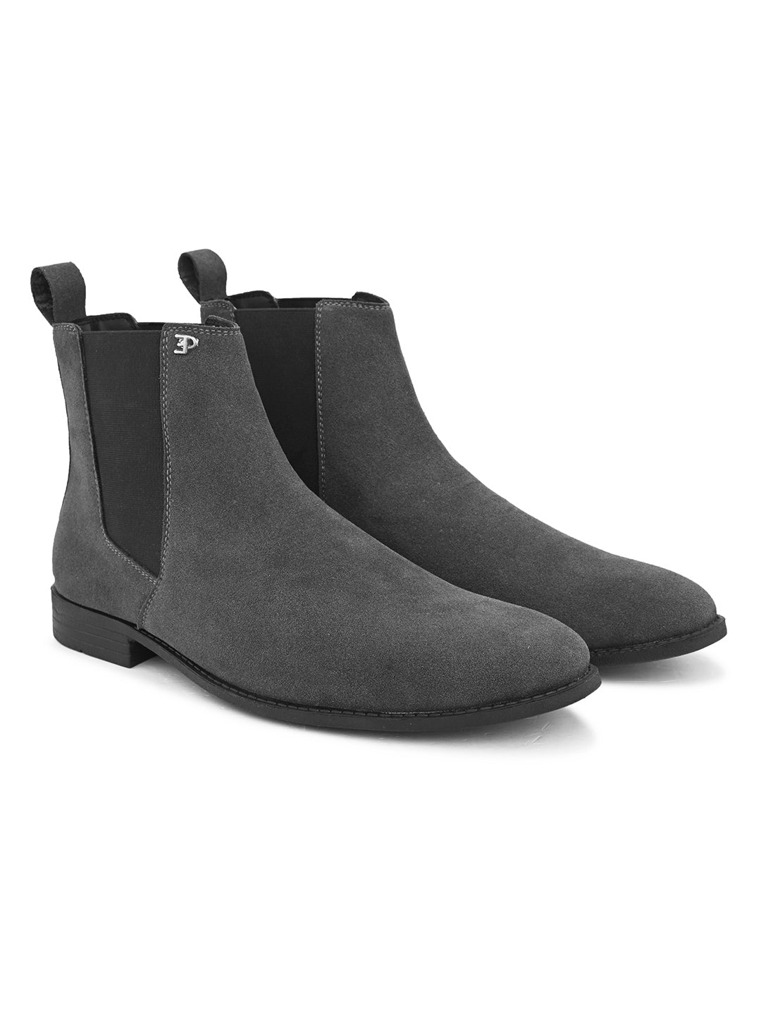 A image of elpaso grey Boots with white background