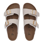 Women's casual flat heel buckle strap sandal