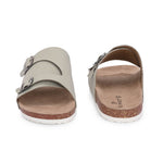 Men's casual sandals with slip-on style and buckle strap