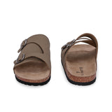 Men's casual sandals with slip-on style and buckle strap