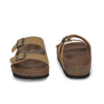 Men's casual flat heel buckle strap sandal