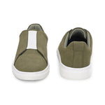 Olive colour Men's casual slip-on sneakers