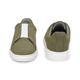 Olive colour Men's casual slip-on sneakers