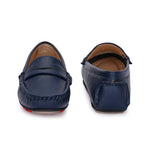 Navy Blue Slip-On Women Loafers