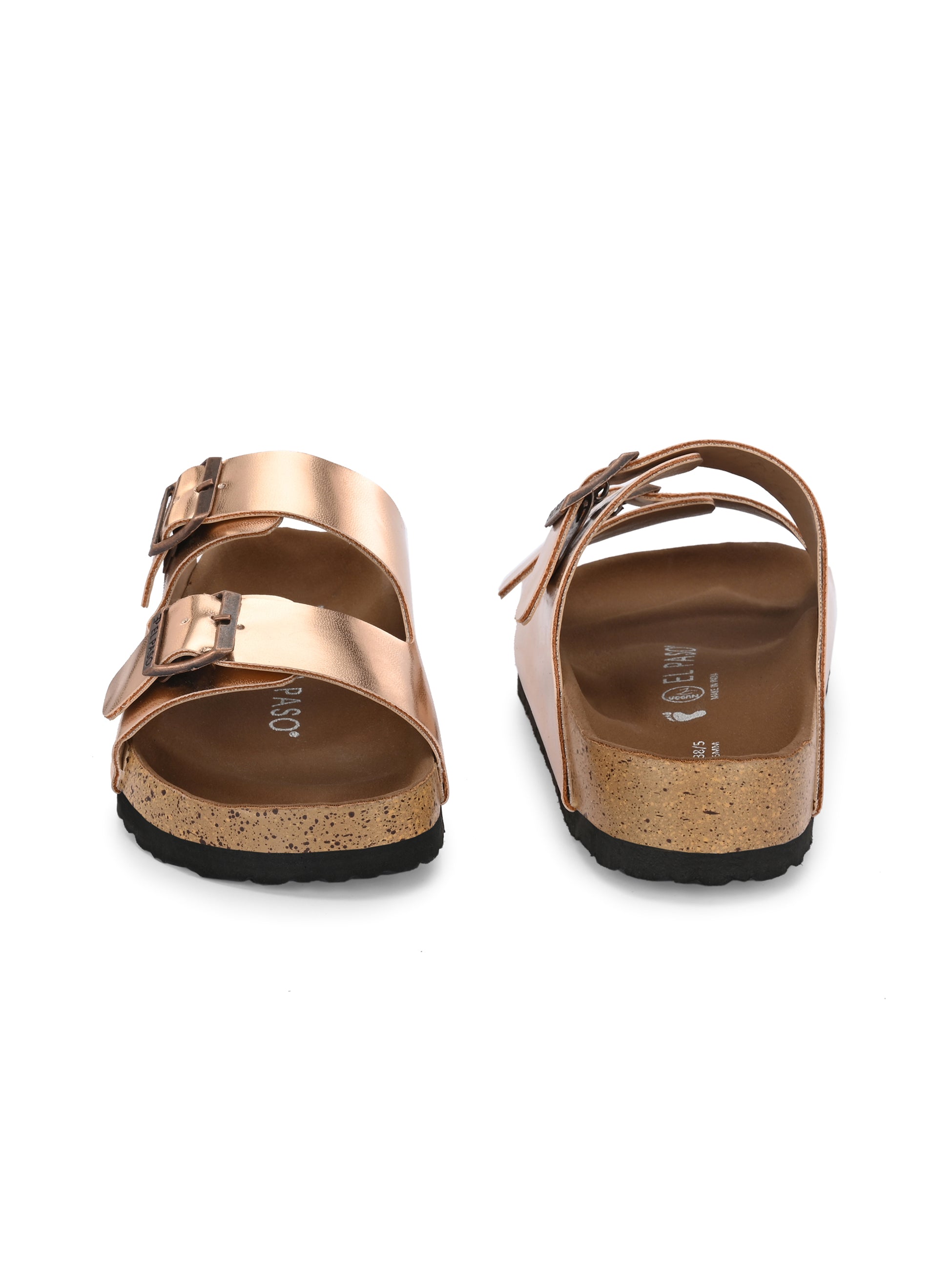 Women's casual flat heel buckle strap sandal