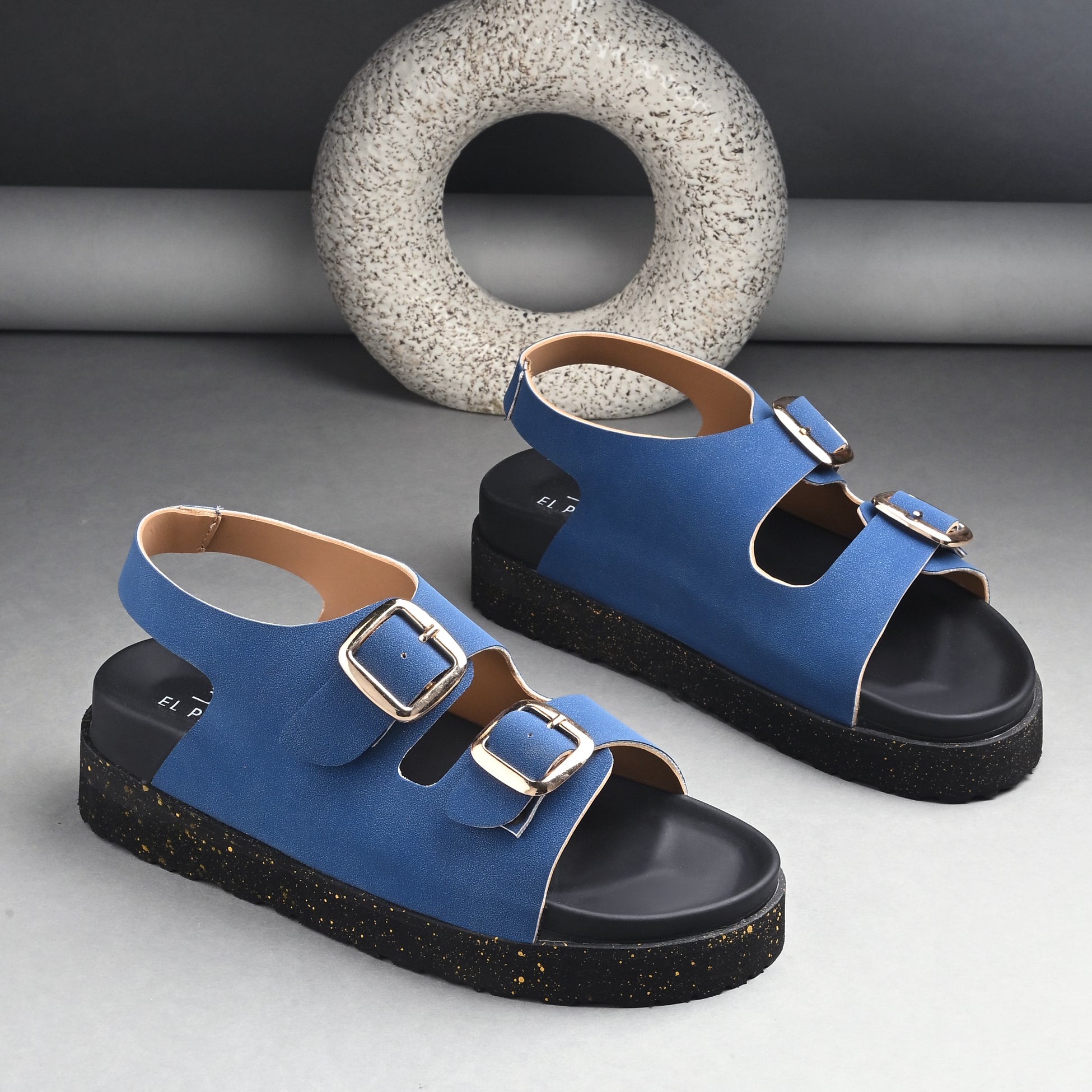 El Paso Buckles Platform Sandals
