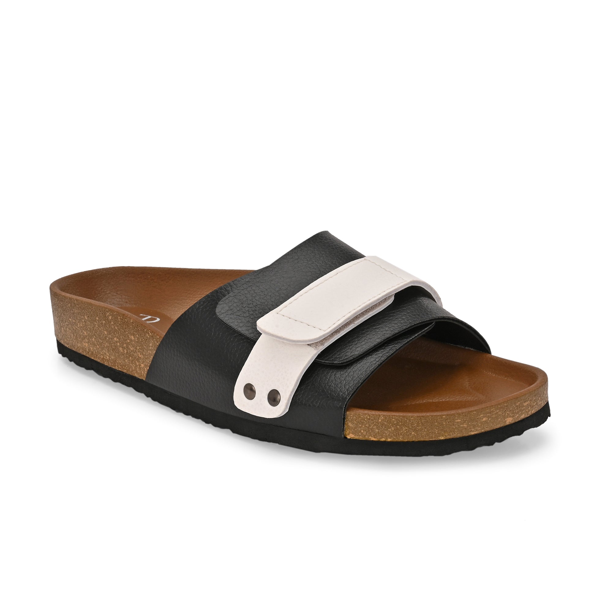 El Paso Women Colourblocked Open Toe Velcro Flats