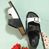 El Paso Women One Toe Flats with Buckles